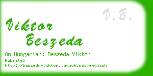 viktor beszeda business card